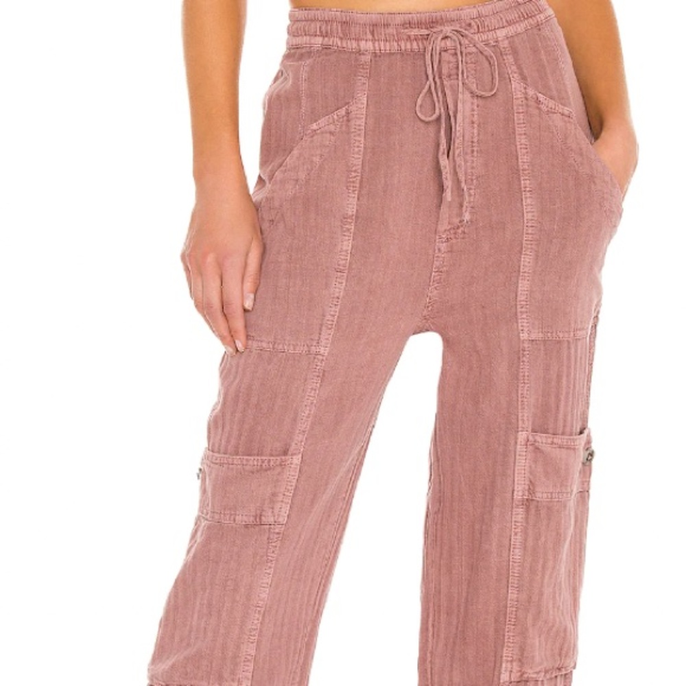 Free People Feelin’ Good Utility Pull-On Pants Size XS